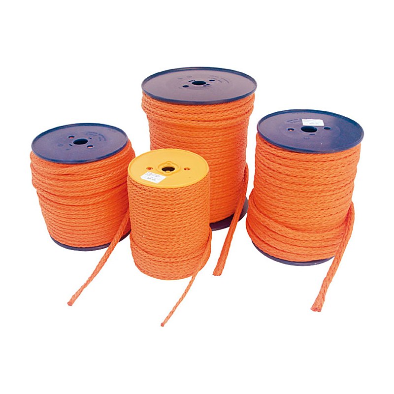 Hohlseil Poly-Quick orange - Rollenware, 100 m, 17 kN, 10 mm