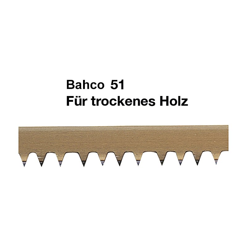 Ersatzsägeblatt Bahco Nr. 51 für trockenes Holz, 912 mm
