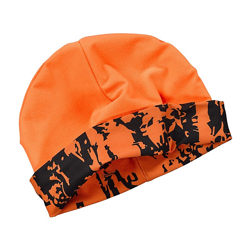 Skogen Wendemütze Microfleece, orange/camo, Größe one size