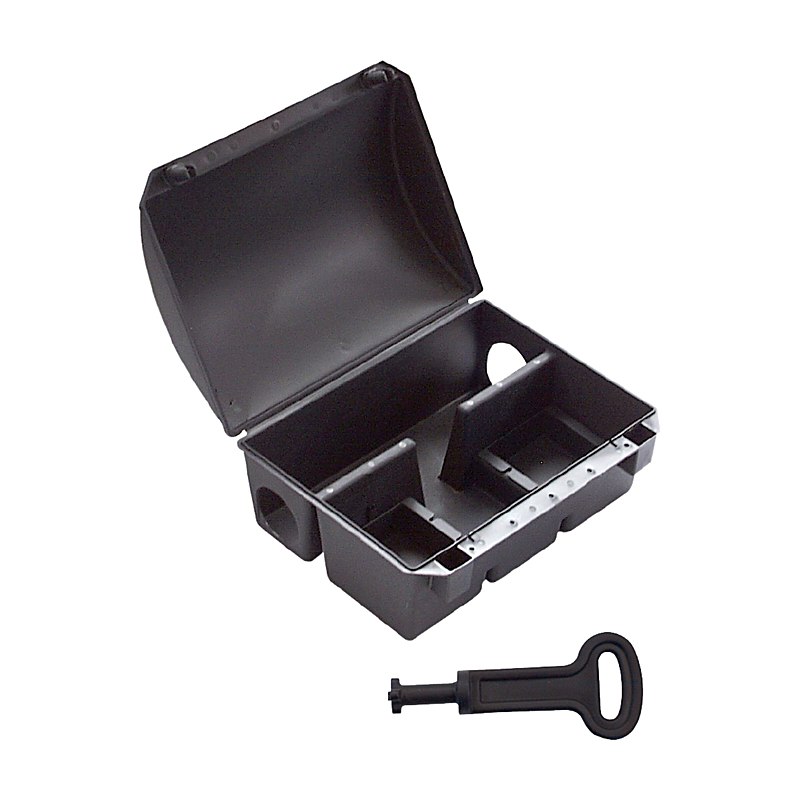 Rattenköderbox aus Kunststoff