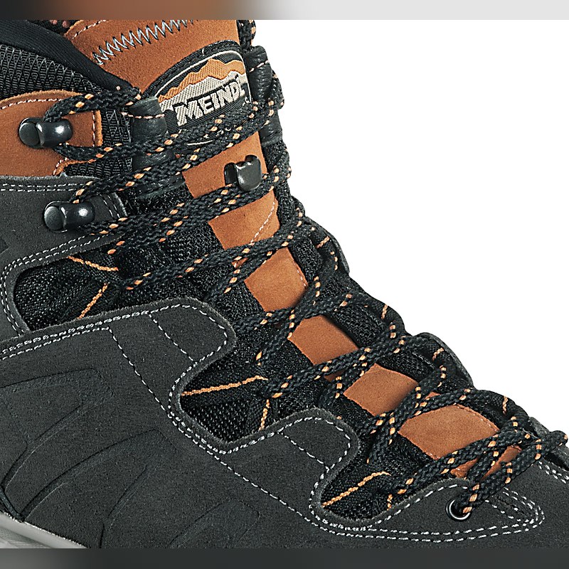 Schnürsenkel für Meindl Air Revolution Ultra, schwarz-orange, Größe one size