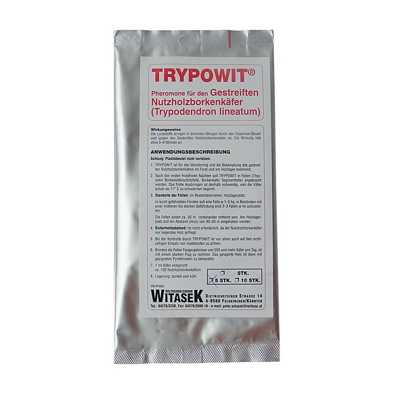 Witasek Pheromon Trypowit für Gestreiften Nutzholzborkenkäfer
