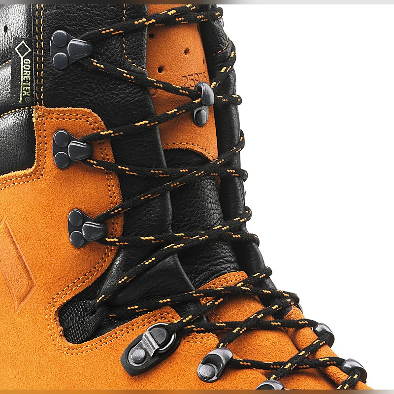 Haix Schnürsenkel für Protector Forest, schwarz-orange, 220 cm
