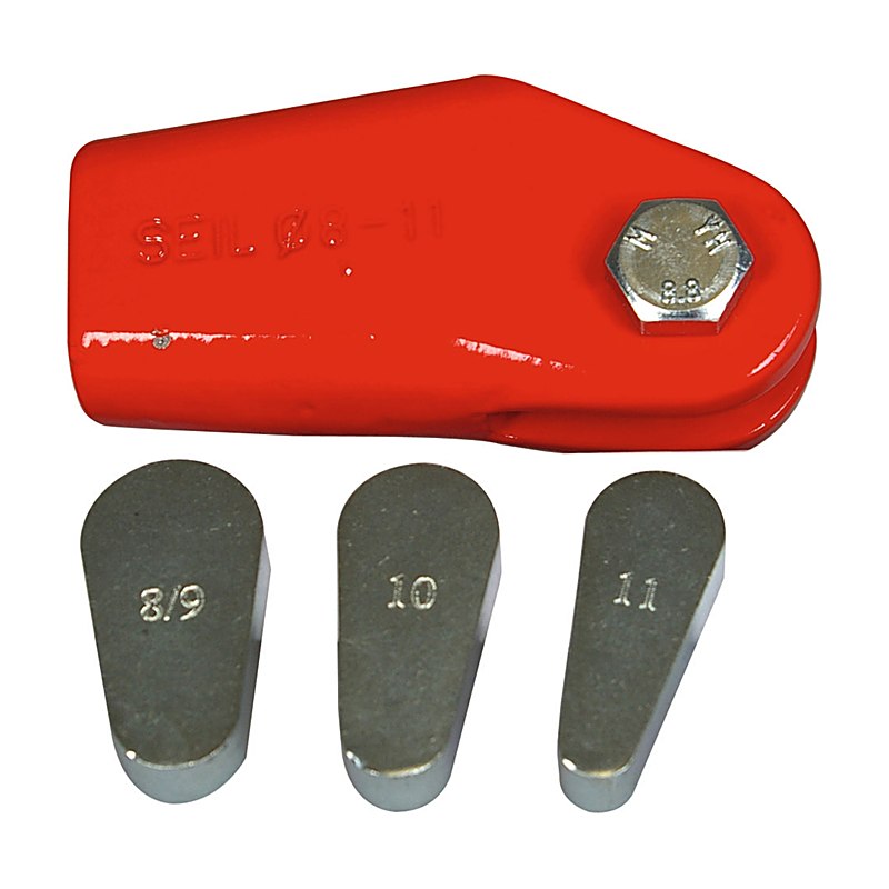 Massive Seilendklemme aus Feinguss, 10 mm