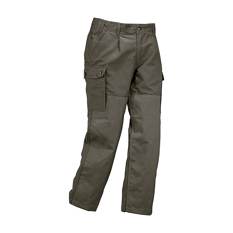 BW Bundhose mit Cordurabesatz, oliv, Größe 110