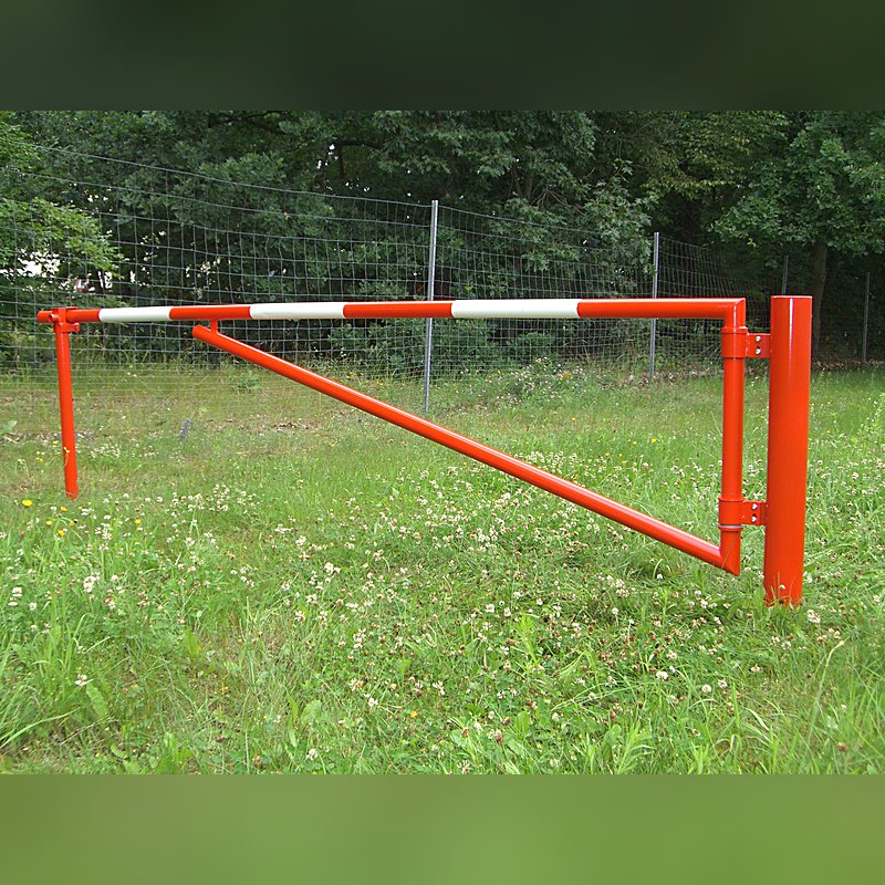Wegesperre WSP II mit Dreikantverschluss, rot-weiß, 5 m