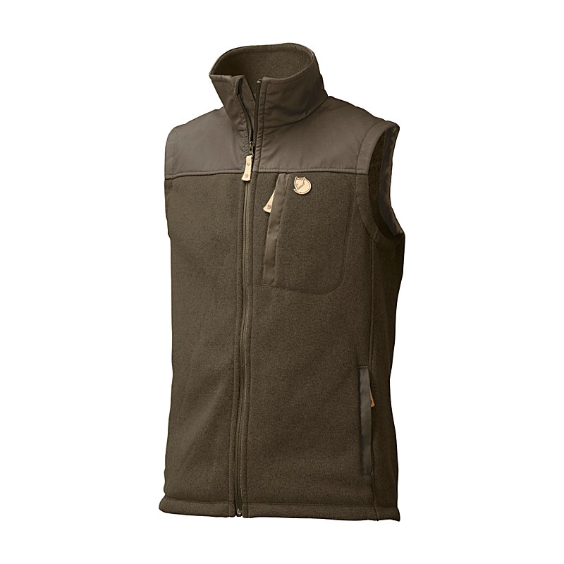 Fjällräven Herren-Fleeceweste Buck, dark olive, Größe XXL