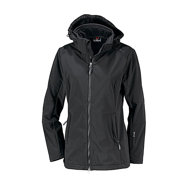 CMP Damen-Softshelljacke, nero, Größe 52