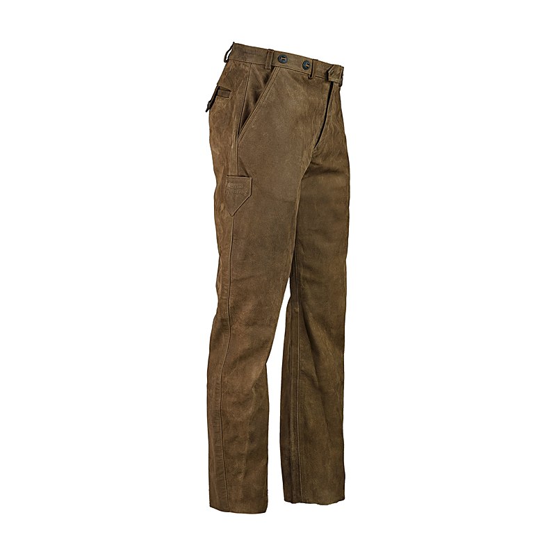 Hubertus Herren-Lederjagdhose, oliv, Größe 64