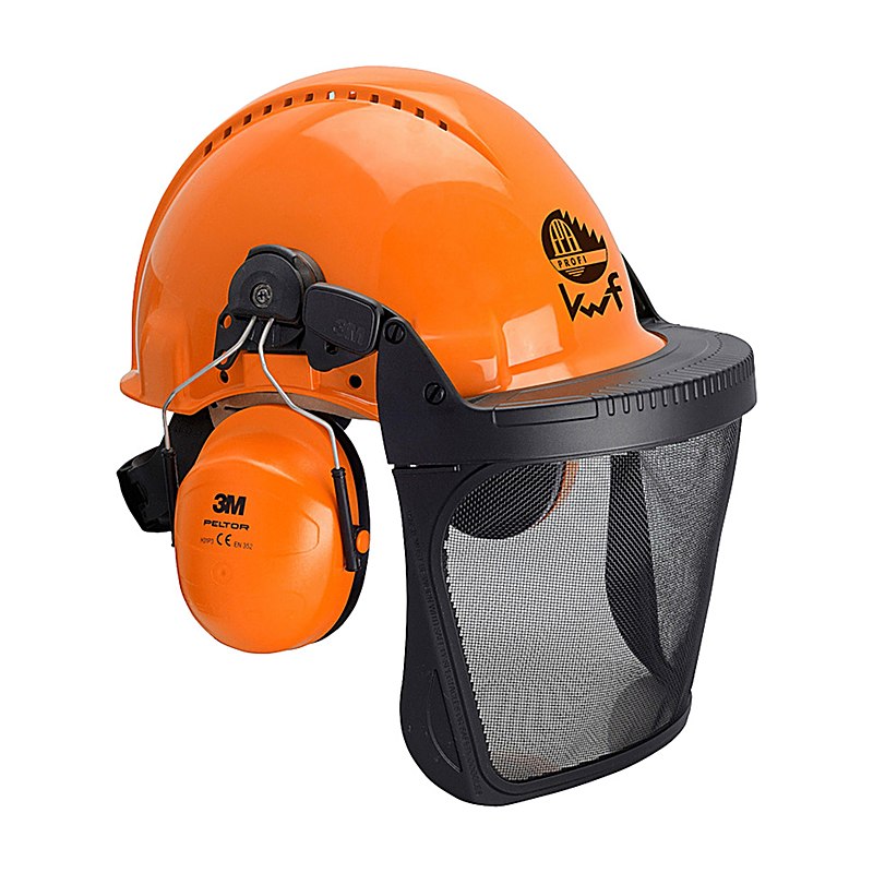 Peltor Kopfschutz-Kombination G3000M mit H31 Gehörschutz und V9 Schutzbrille, orange