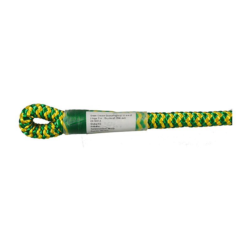 Tree Runner Baumkletterseil 12 mm Ø - EN 1891 A, green crease, 35 m