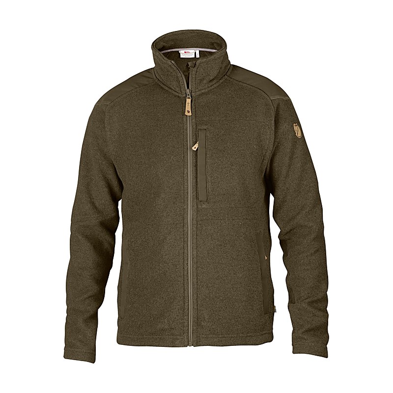 Fjällräven Herren-Fleecejacke Buck, dark olive, Größe XXL
