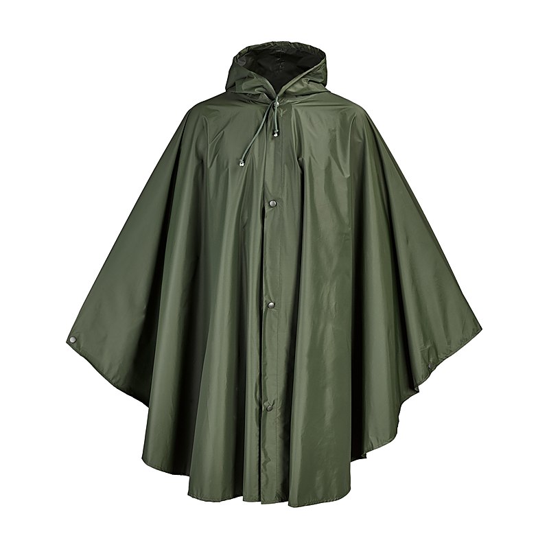Wäfo Regenponcho, oliv, Größe XXL