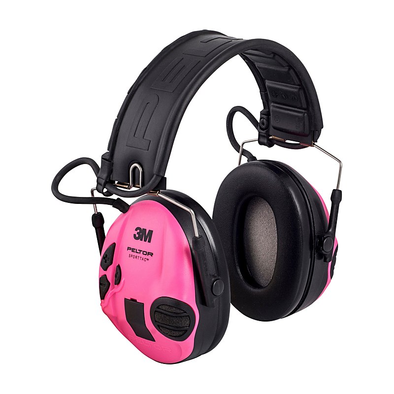Peltor SportTac Gehörschutz, grün-pink