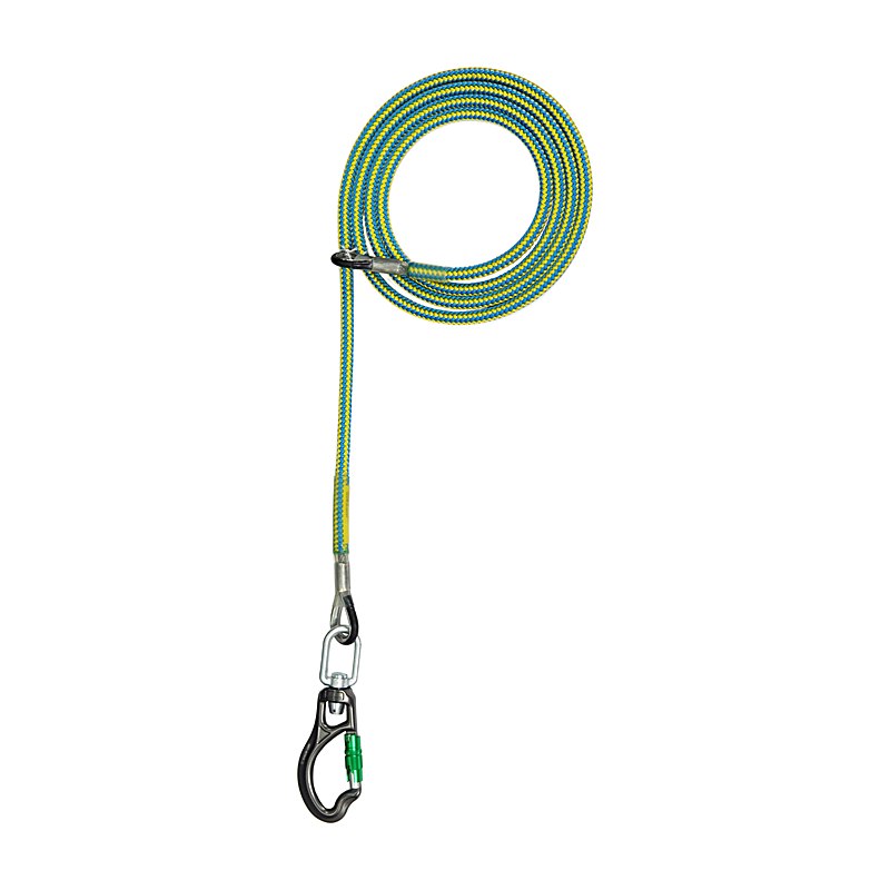 Tree Runner Stahlhalteseil Super Flex Sidewinder 12,7 mm, gelb-blau, 4,0 m
