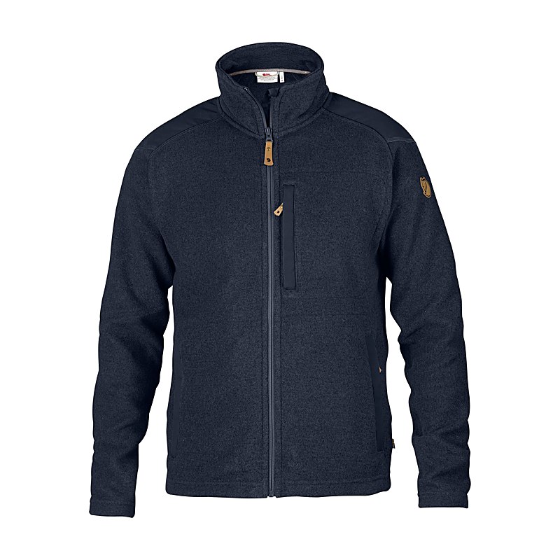Fjällräven Herren-Fleecejacke Buck, dark navy, Größe L