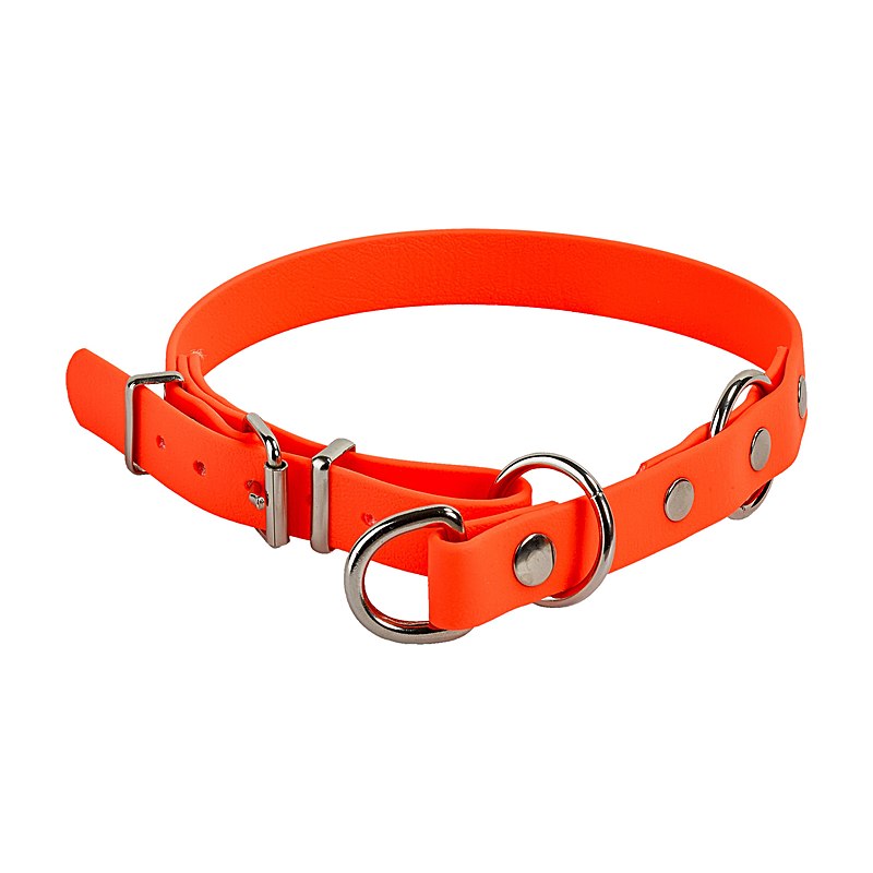 Biothane-Zughalsband mit Begrenzung, Halsweite 45 cm