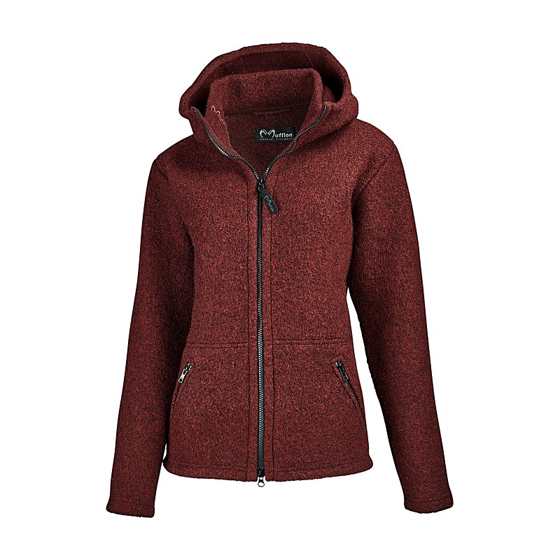 Mufflon Damenjacke Jula, rosso, Größe L