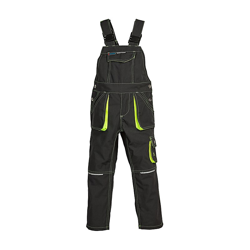 Planam Kinderlatzhose Junior, anthrazit-gelb, Größe 98/104