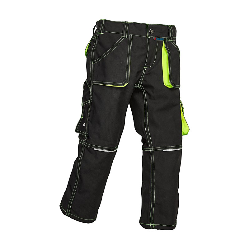 Planam Kinderbundhose Junior, anthrazit-gelb, Größe 158/164
