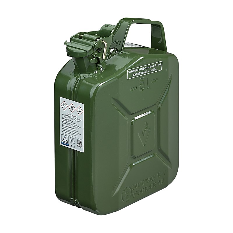 Stahlblech-Benzinkanister 5 l