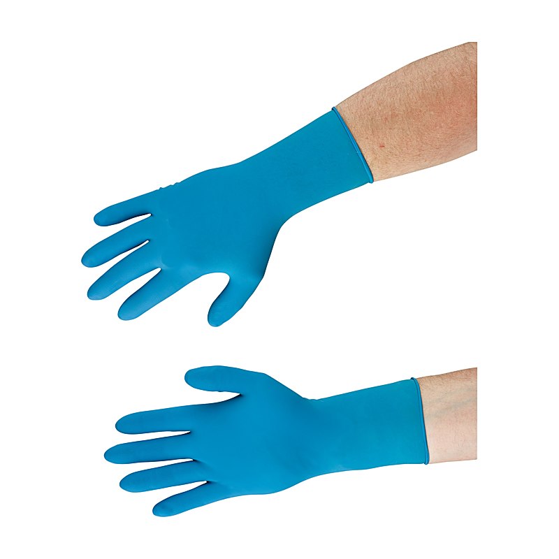 Latex-Handschuhe, blau, Größe XL (9 – 10)