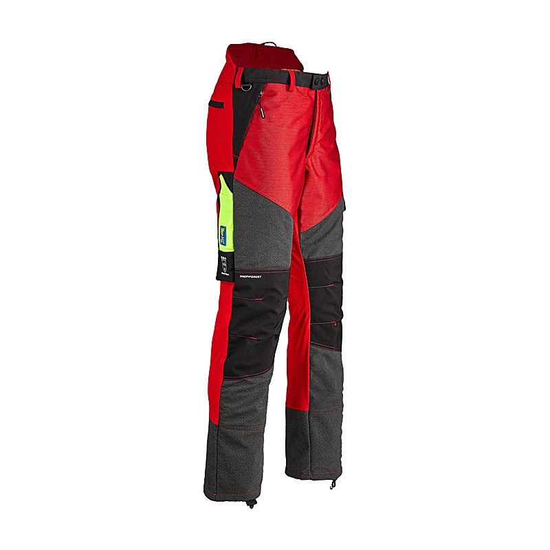 Profiforest Schnittschutz-Bundhose mit Kevlar II, rot, Größe XXL - 5 cm