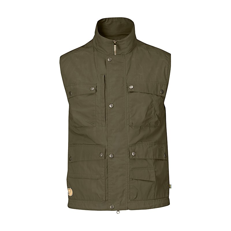 Fjällräven Weste Reporter Lite, dark olive, Größe XXL