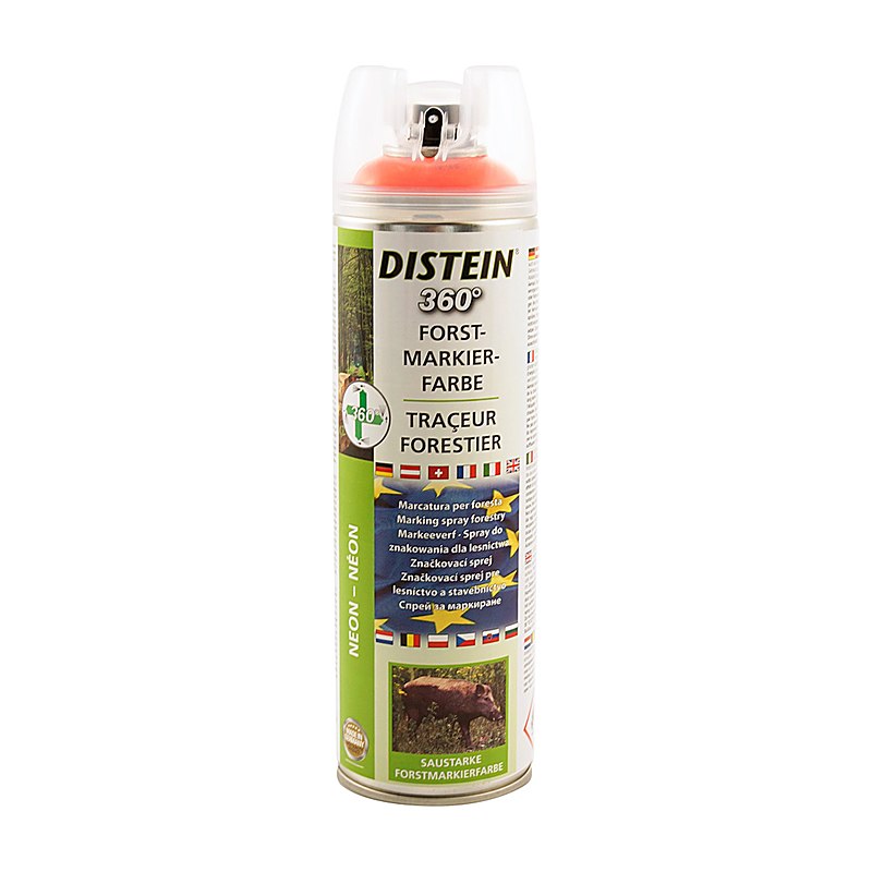 Distein Forstmarkierfarbe Ergonom 360°, neonrot