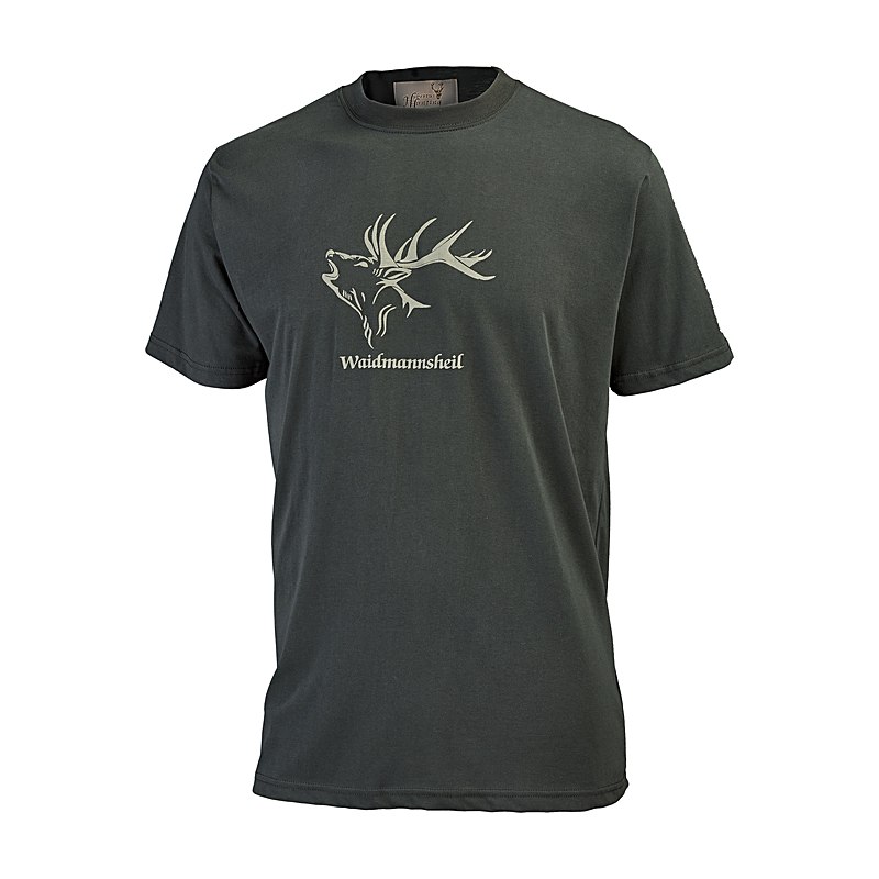 Hubertus Herren-T-Shirt Waidmannsheil, oliv, Größe XXL