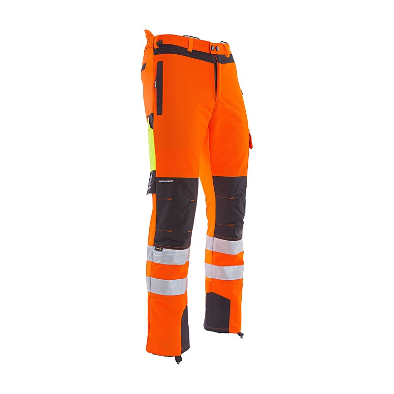 Profiforest Stretch-Schnittschutzhose Visible, leuchtorange, Größe 4XL