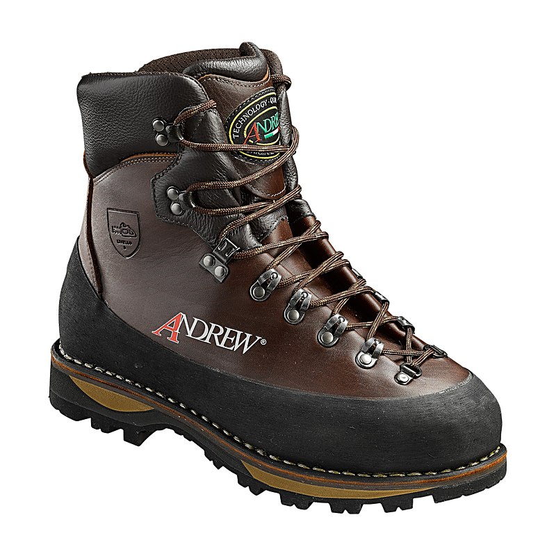 Andrew Schnittschutzstiefel Rozes Wood Welt, braun, Größe 48