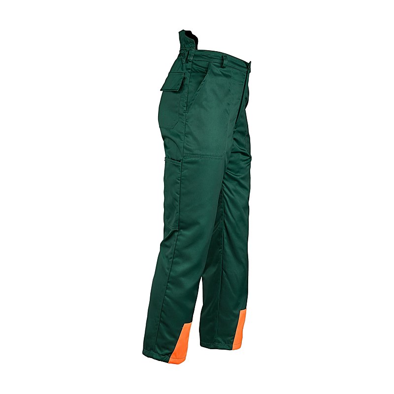 Profiforest Schnittschutz-Bundhose Classic, grün-orange, Größe 98
