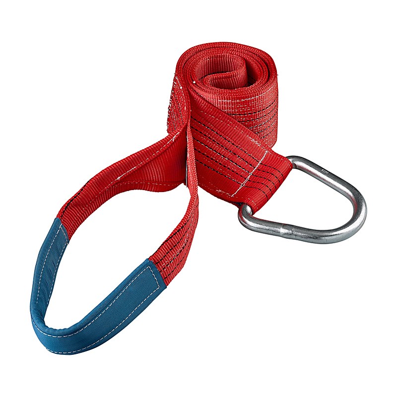 Verankerungs- und Hebegurt, 3 m, mit Schlaufe und Metallring, 15 cm, 5 t