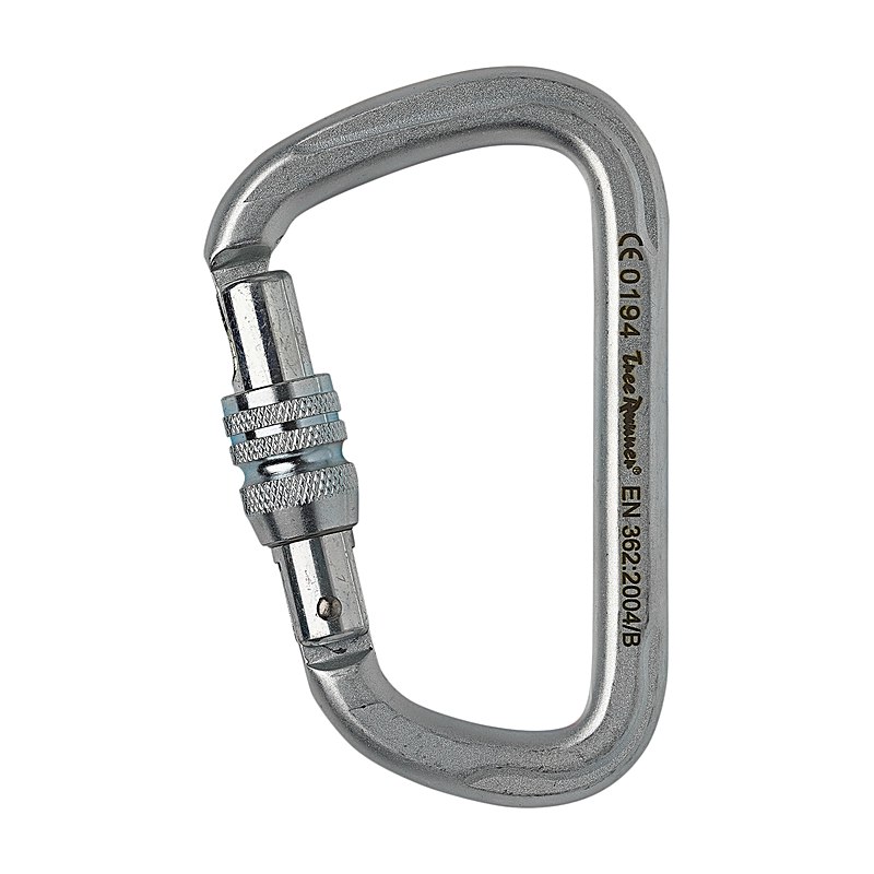 Tree Runner Karabiner HMS-Schrauber, Stahl – EN 362