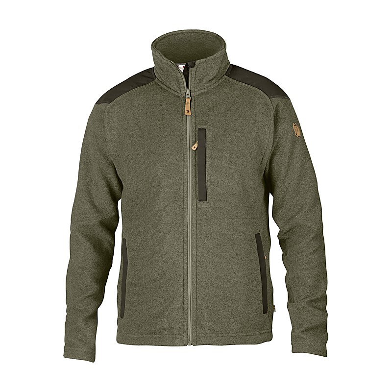 Fjällräven Herren-Fleecejacke Buck, laurel green-deep forest, Größe XXL