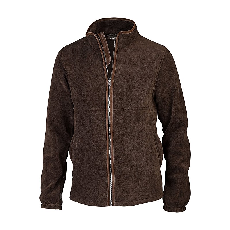 Baleno Herren-Fleecejacke Henry, chocolate, Größe XXL