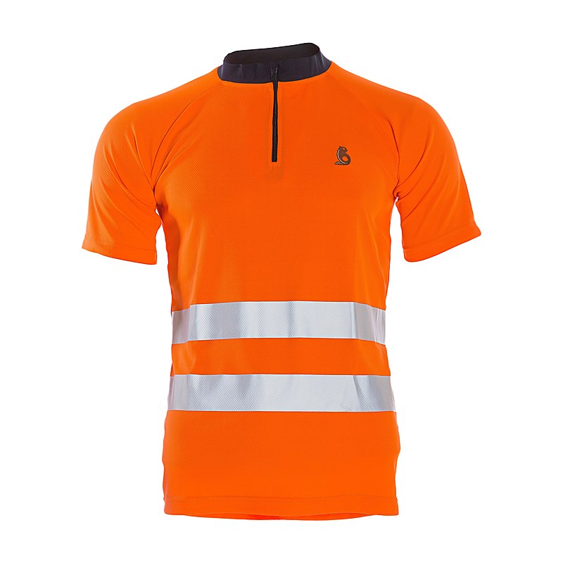 Profiforest Funktions-Kurzarm-Shirt Warn Visible, orange, Größe XXL