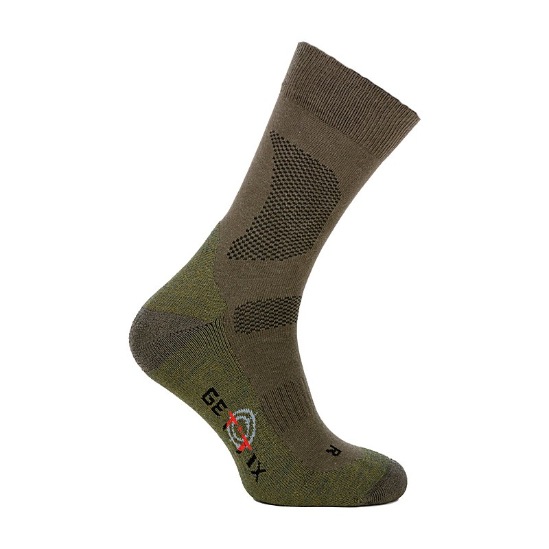 Gettix Socken Merino Trekking, grün-oliv, Größe 43/45