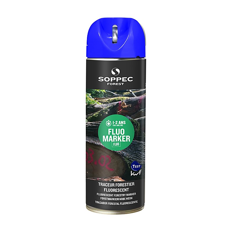 Soppec Fluo Marker mit Sylvacap, leuchtblau