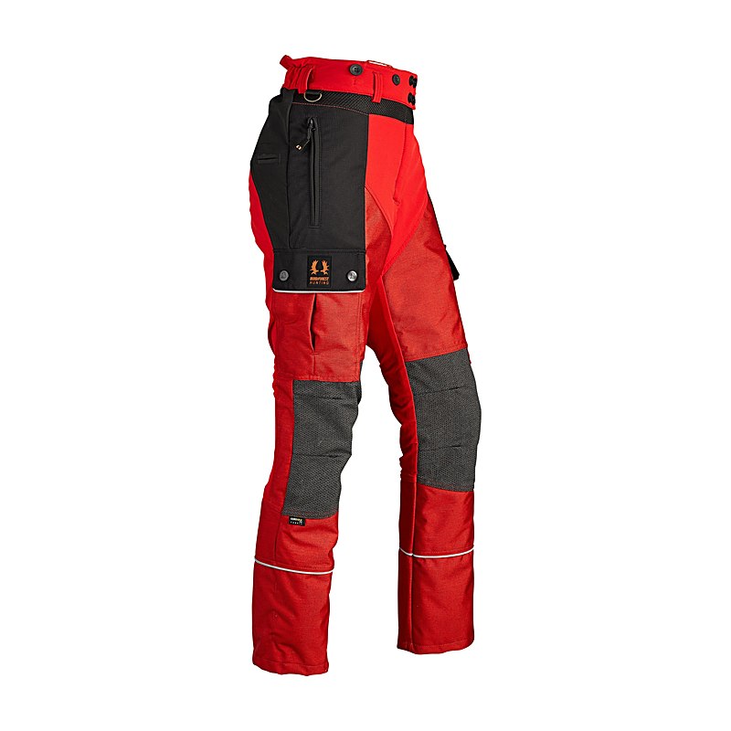 Nordforest Hunting Keilerschutzhose, rot, Größe M - 5 cm