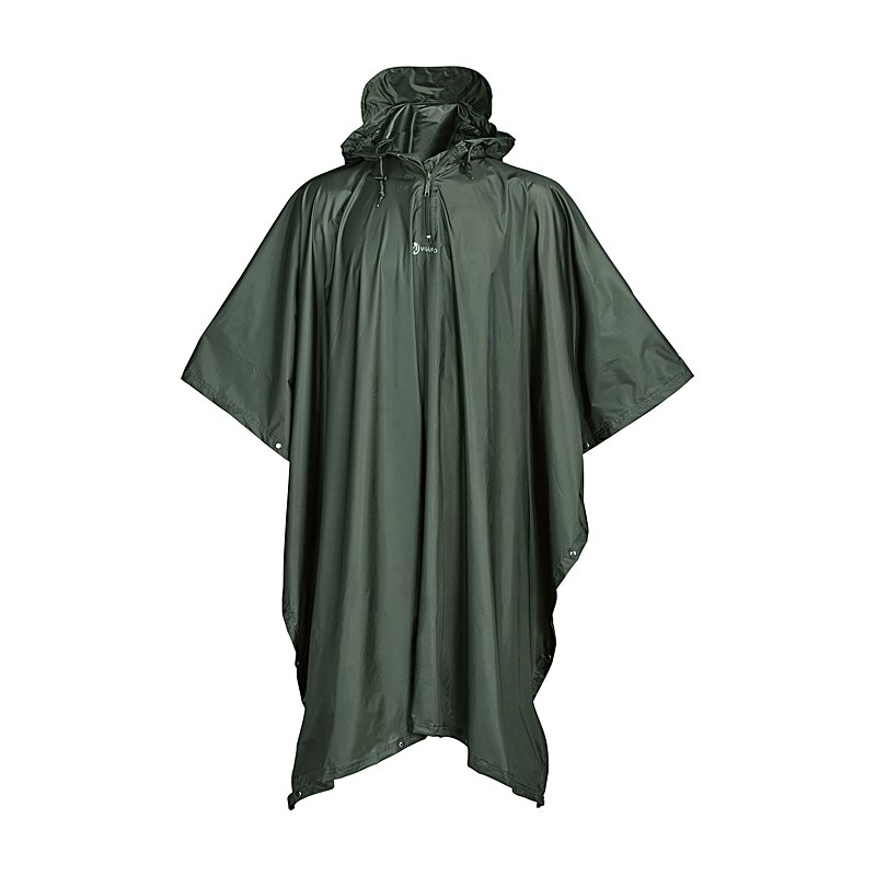 Wäfo Regenponcho Monsun, jagdgrün, Größe one size