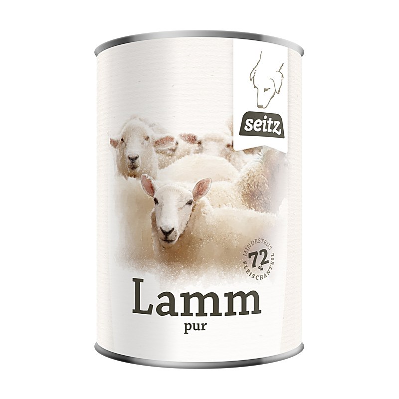 Seitz Dosennahrung 6 x Lamm pur, 6 x 400 g