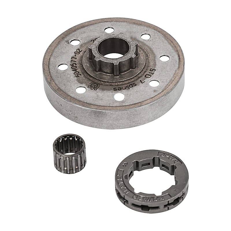 Husqvarna Ringkettenrad komplett mit Nadellager 3/8", 7 Zähne, Nabengröße Standard