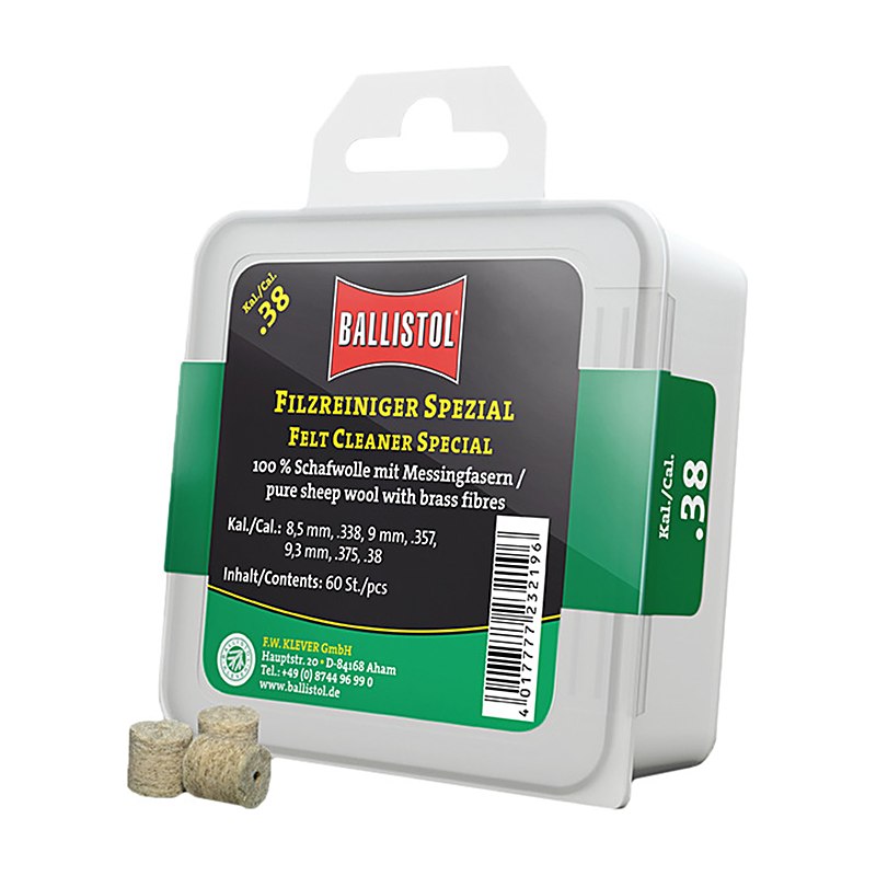 Ballistol Filzreiniger Spezial, Dose à 60 Stück, Kaliber 8,5 mm