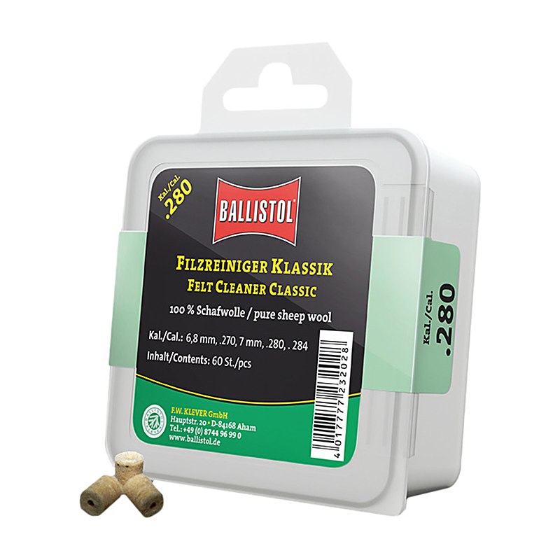 Ballistol Filzreiniger Klassik, Dose à 60 Stück, Kaliber 6,8 mm