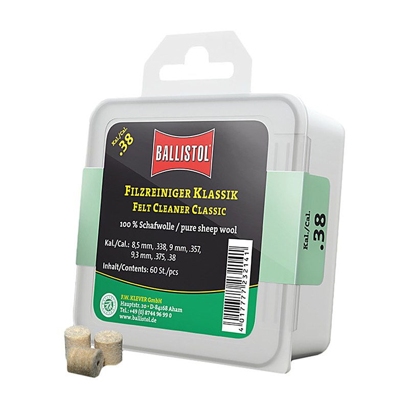 Ballistol Filzreiniger Klassik, Dose à 60 Stück, Kaliber 8,5 mm
