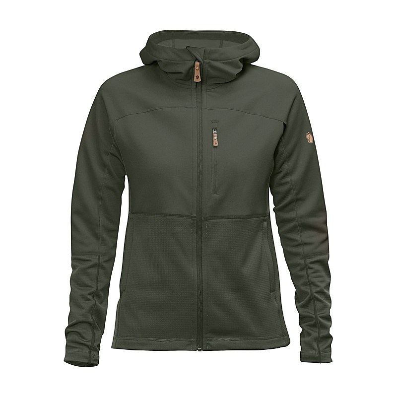 Fjällräven Damenjacke Abisko Trail Fleece, deep forest, Größe XS