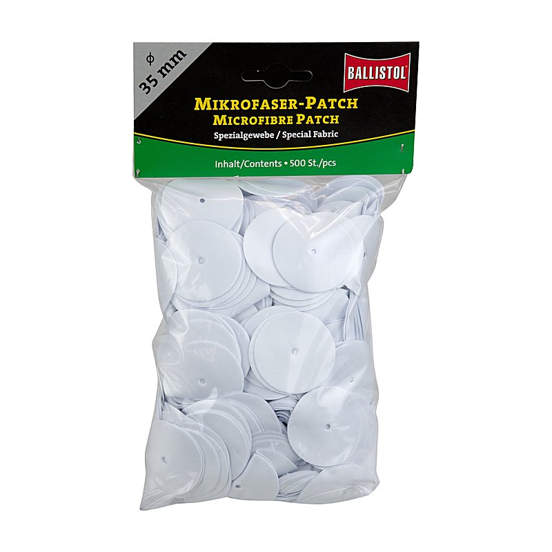 Ballistol Mikrofaser-Patches, Ø 35 mm, Packung à 500 Stück