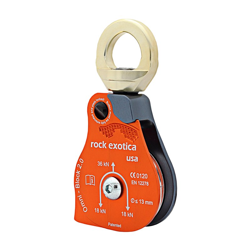 Rock Exotica Seilrolle Omni Block 2,0" Single, EN 12278